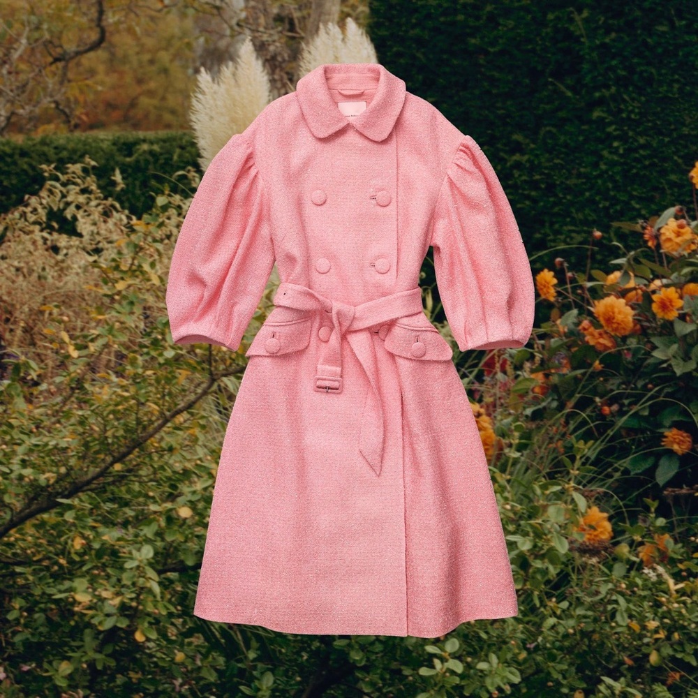 NWT Simone Rocha H&M Pink Tinsel Coat szS - Picture 4 of 4